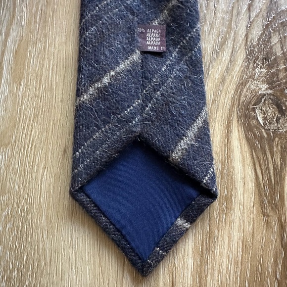 PROCHOWNICK Alpaca Blend Striped Vintage Tie (C) - Picture 3 of 4